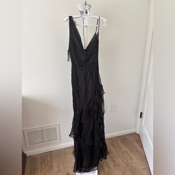 NWT House of CB Malila Ruffle Cowl Cocktail Dress - Picture 7 of 10